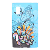 Flor y Mariposa Patrón TPU Funda para LG E612 Optimus L5