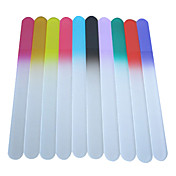 1PCS Glass Nail File Multi-color (Random Color,L)