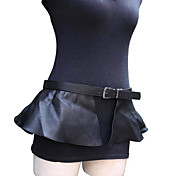 Clássico Pure mulheres cor da faixa Saia Scalloped