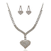 lindo strass tcheco com liga de colar de casamento folheados e brincos conjunto de jóias