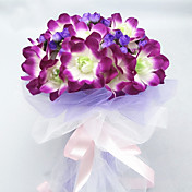 Smukke runde form Satin Wedding Brude Bouquet