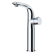 Tall Centerset Contemporary Style Chrome Finish Brass Bathroom Sink Faucets