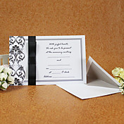 Patrón elegante hoja invitación de la boda (juego de 50)