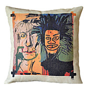 basquiat 갈겨 쓰다면 장식 베개 커버