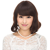 Capless 100% Human Hair Brown Curly Hair Wig