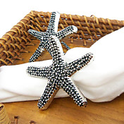Set Of 6 Starfish Napkin Ring