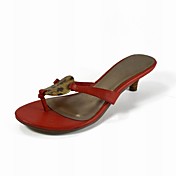 Chic Leatherette Kitten Heel Flip Flops Party / Evening Shoes