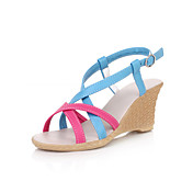 Fabulous Leatherette Wedge Heel Sandals With Buckle Party / Evening Shoes (More Colors)