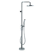 Centerset Contemporary Style Chrome Finish Brass Shower Faucets