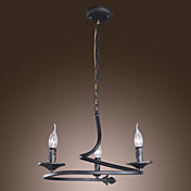 Elegant Chandelier with 3 Lights in Classic Style