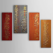 Set main peinture à l'huile abstraite peinte de 4 1303-AB0397