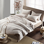 4pcs isabel Streifen Baumwolle Jersey Bettbezug Set
