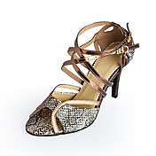 Customized Women's Leatherette Upper Ankle Strap Latin / Ballroom Dance Shoes