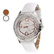 Unisex analogico al quarzo orologio da polso PU (colori assortiti)