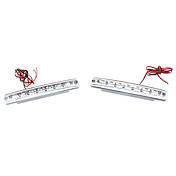 8 LED Daytime Running Light Driving Fog Lamp Kit pour voiture (2-pièces)