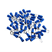 Isolierte Ring Terminal Connectors - Blau + Silber (5mm / 50 PCS)