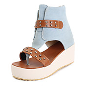 Suede Platform Heel Sandals With Rivet Party / Evening Shoes (More Colors)