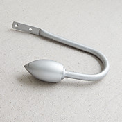 Bullet Finial Antikke sølvfarvede Finish holdbacks (et par)