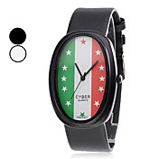 Unisex Italia Stile PU analogico al quarzo orologio da polso (colori assortiti)
