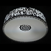 40W Clássico da Luz Monte Lavar com esculpidos Sombra de aço inoxidável em Design Floral (T6 Luz Tube)