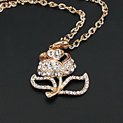 Aleación de moda con el collar del Rhinestone Mujeres