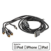 CAPDASE cabo AV composto da Apple iPhone e iPod Série iPad (MFi Certificado)