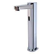 Deck finitura cromata montato in stile contemporaneo in ottone sensore Lavandino del bagno rubinetti (High)