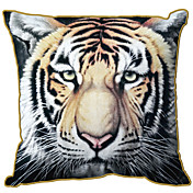 Bengal Tiger Print Pattern Velet fronha decorativa