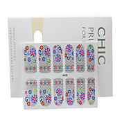 3PCS 2D Full Cover Finger Nail Sticker Mixed Style NO.2