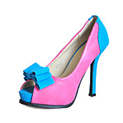 Similicuir Stiletto Heel Peep Toe Avec bowknot partie / chaussures de soirée (plus de couleurs)