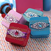 Pretty Metal Favor Tin With Sash - Set of 6 (More Colors)