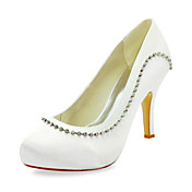 Satin Stiletto Heel Pumps With Sparkling Glitter Wedding Shoes (More Colors)