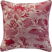 Red Padrão Jacquard fronha decorativa do anjo