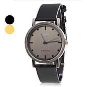 Unisex semplice PU Stile analogico orologio da polso al quarzo (colori assortiti)