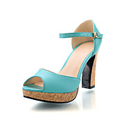 Gorgeous Leatherette Chunky Heel Sandals With Buckle Party / Evening Shoes (More Colors)