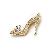 Unique Alloy With Rhinestones Brooch