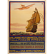 impresso arte crema da tavolla rossa pelo cartaz do vintage