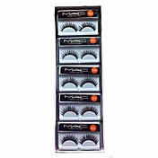 10 Pair Black Machine Made False Eyelashes SL005