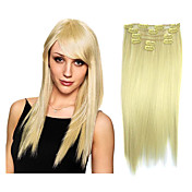 High Quality Synthetic Light Golden Clip-In Hair Extension
