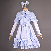 Cap manches mi-longueur Bleu Pays Coton Lolita Outfit