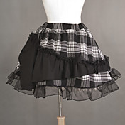 Blend Short Black Cotton Punk Lolita Skirt