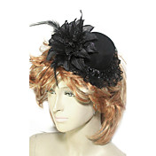 Amazing Feather|Flannelette With Lace Wedding Fascinators