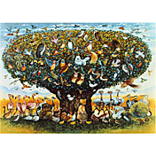Printed Art Animal Noah And The Birds by Bill Bell