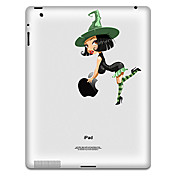 Cartoon Girl Pattern Protective Sticker for iPad 1, iPad 2 ,iPad 3 and The New iPad