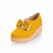Chic Suede Platform With Bowknot Casual Shoes (More Colors)