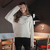 Effen Kleur Dames Sweater