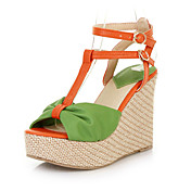Beautiful Leatherette Wedge Heel Sandals With Buckle Party / Evening Shoes (More Colors)