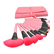 Professionel Makeup Brushes med Pink Bag (24 stk)