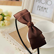 Vrouwen Gelaagde Big Brown Bow hoofdband