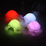 Cute Vinyl Little Turtles LED Lamp - Set of 4 (Color Changing, Built-in Botton Cell)